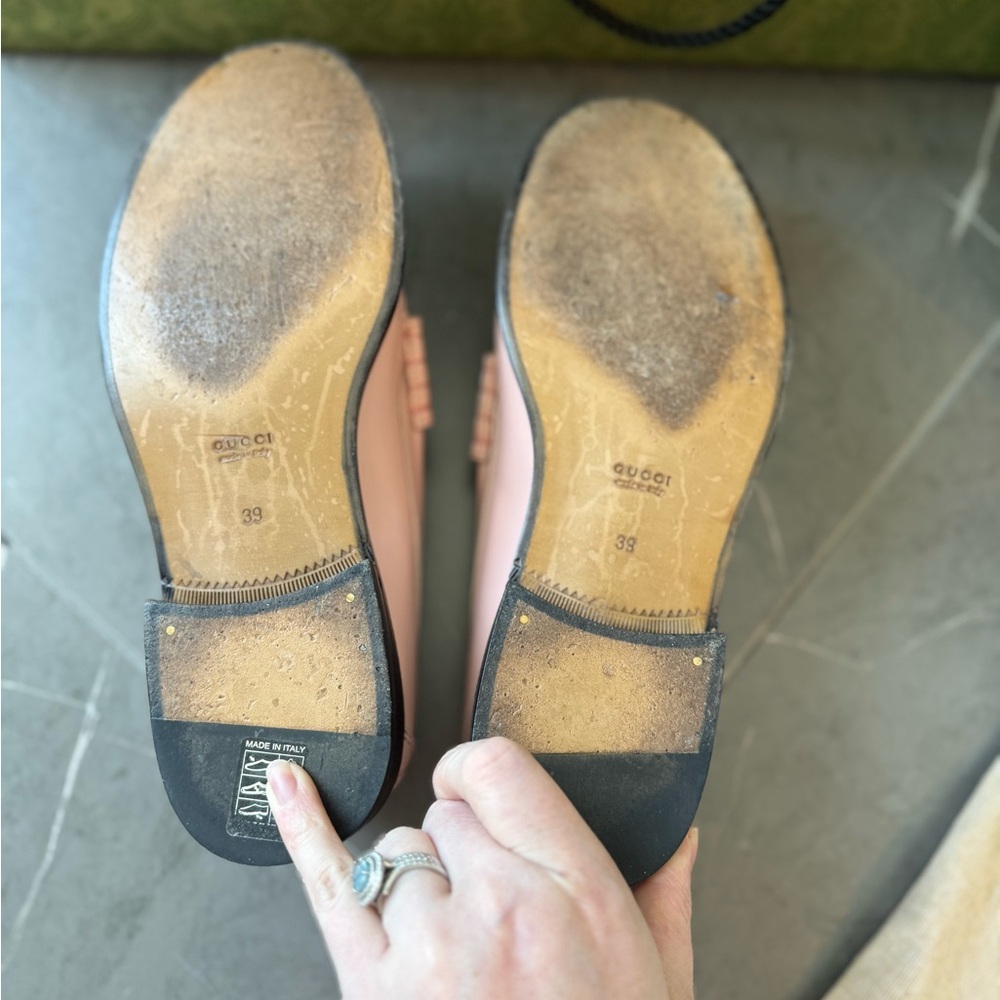 Gucci Interlocking G Perfect Pink Loafers 39 $990 - Picture 13 of 15